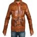 Mens Brown Genuine Leather Jacket